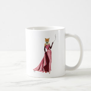 Glamor Fox i Rosa Kaffemugg