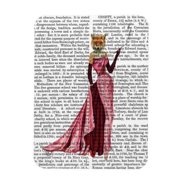 Glamor Fox i Rosa Magnet (Vertikal)