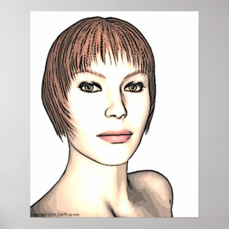 Glamor Girl Skriv ut Poster