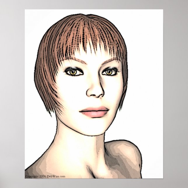 Glamor Girl Skriv ut Poster (Framsidan)