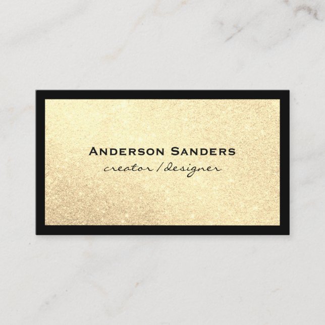 Glamor Glitter Social Media Visitkort (Framsida)