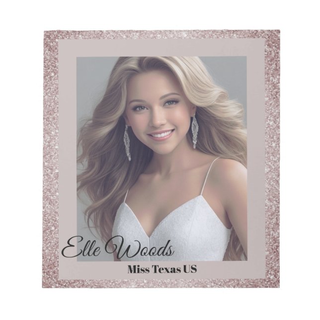 Glamor Glitz Autograph Pad Anteckningsblock (Framsida)