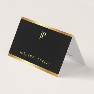 Glamor Guld Elegant Modern Template Professionell Visitkort