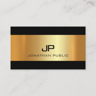 Glamor Guld Ljus Modern Professionell Plain Luxe Visitkort