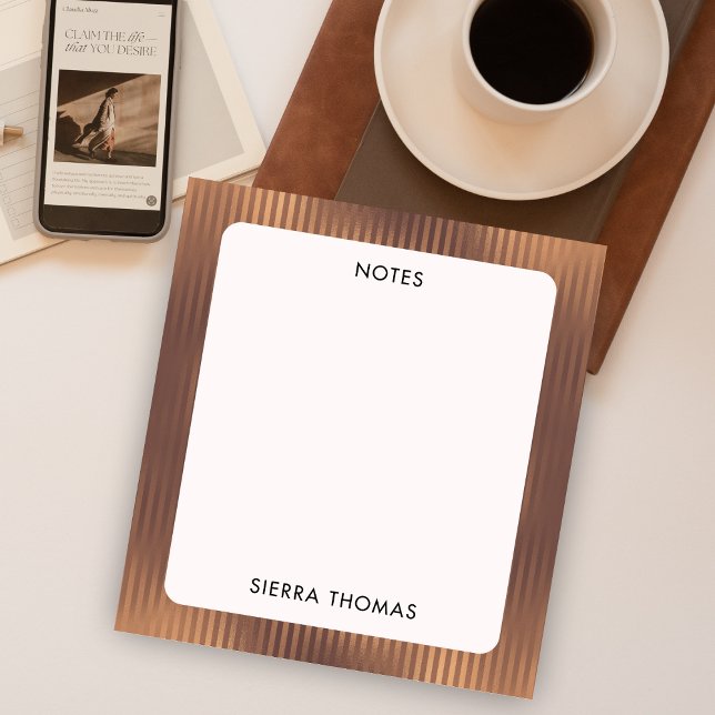 Glamor Guld Stripe Anteckningsblock (Skapare uppladdad)