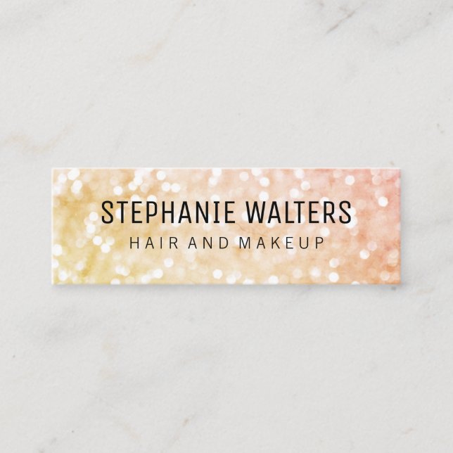 Glamor Hair och Makeup Mini Visitkort (Framsida)