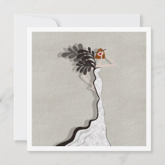 Glamor Haute Couture Mode Illustration Card Inbjudningar