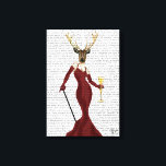 Glamor Hjort i Marsala Canvastryck<br><div class="desc">Mode och</div>