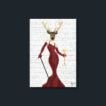 Glamor Hjort i Marsala Canvastryck<br><div class="desc">Mode och</div>