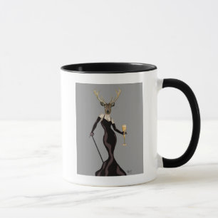 Glamor-Hjort i svart 2 Mugg