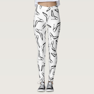 Glamor Högklackar Hand plockade Leggings