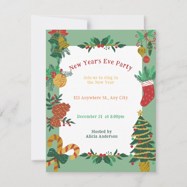 Glamor i Ramar-partiets inbjudan (Framsida)