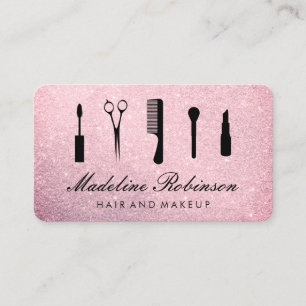 Glamor Kit Verktyg med Elegant Ruby Glitter Visitkort