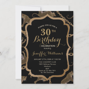 Glamor leopard cheetah               inbjudningar