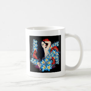Glamor Model i Poppy-sängen, ART by LeahG Kaffemugg