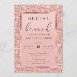 Glamor möhippa brunch med glamor glitter inbjudningar