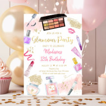 Glamor Party Rosa Guld Spa Birthday