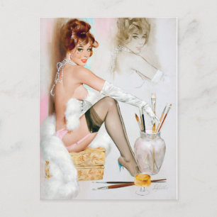 Glamor-Pinup Vykort