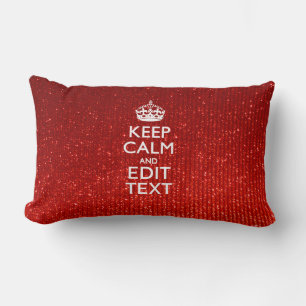 Glamor Red Festive Personlig Behålla Lugn Lumbarkudde
