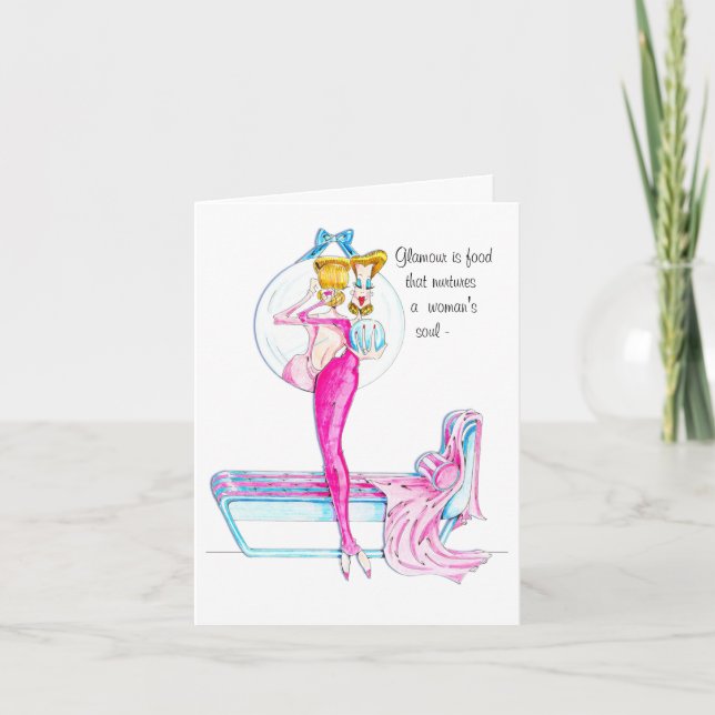 Glamor Vanity-kort/ måste synas inuti! Kort (Framsida)