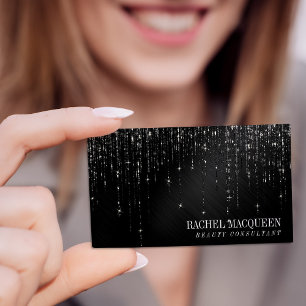 Glamora Black Glitter Drives Visitkort