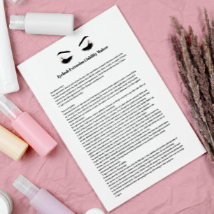 Glamora EYELASH EXTENSION CONSENT FORM Reklamblad