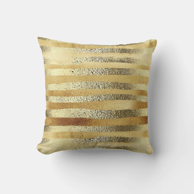 Glamoral Chic faux guld metallisk rand Kudde (Framsida)