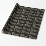Glamoral Glitter 50:e Bröllop-årsdagen Mönster Presentpapper<br><div class="desc">Den femtionde guld-årsdagen av bröllop-textredigeringen är mönster över anpassningsbarnas svarta bakgrund som du kan ändra på webbplatsen. Faux diamanter och hjärtaccent. Om du behöver hjälp med att anpassa någon av mina designers kontaktar du ArtOnWear-designern. Kostnadsfri textformatering med hjälp av direkthjälp tillgänglig på begäran.</div>