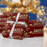Glamoral Glitter 50:e Bröllop-årsdagen Mönster Presentpapper<br><div class="desc">Fira 50-årsdagen av bröllop med en glamorös textdesign mönster på ett anpassade svart bakgrund med fingerade diamanter och hjärtaccenter.</div>