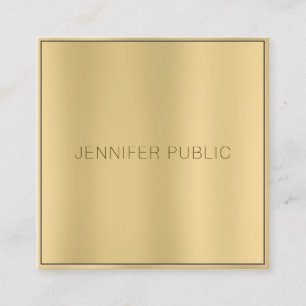 Glamoral Guld Titta modern Elegant Professionell Fyrkantigt Visitkort