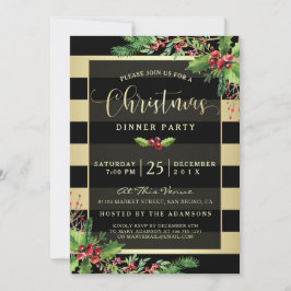 Glamoral inbjudan till julpartiet Guld & Black