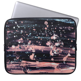 Glamoral Mörk Grått Rosa Spotlight Laptop Fodral