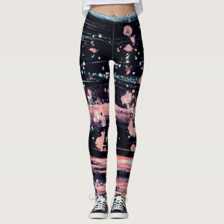Glamoral Mörk Grått Rosa Spotlight Leggings