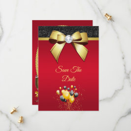 Glamoral, Romantic Elegance Födelsedagsfest Spara Datumet