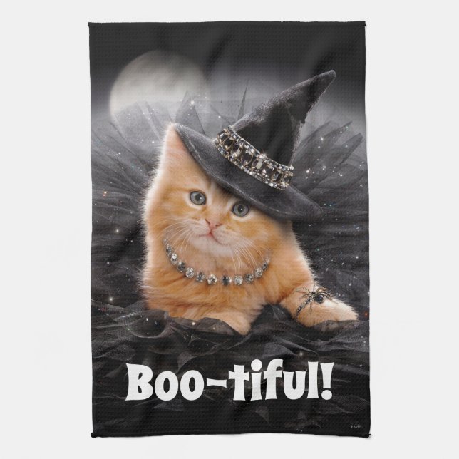 Glamoral Witch Kitten Kökshandduk (Vertikal)