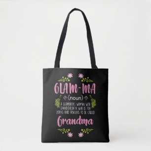 Glamoral Woman Young Crazy Grandma Glam morsa Tygkasse