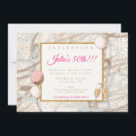 Glamorala 50:e Party-Guld-konfetti-bubblor Inbjudningar<br><div class="desc">Detta kommer att ge gästerna i ge en uppfattning om glam party som de också har bjudits in med denna elegant, med era detaljer i en faux gnistra gräns i guld mot en snabb mönster bakgrund med konfekti från guld, champagnefluber och ballonger. Du kan enkelt anpassa texten till dina egna...</div>