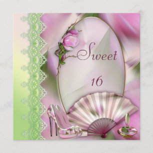 Glamorala Mode-skor, Magnolia & Fläkt Sweet 16 Inbjudningar