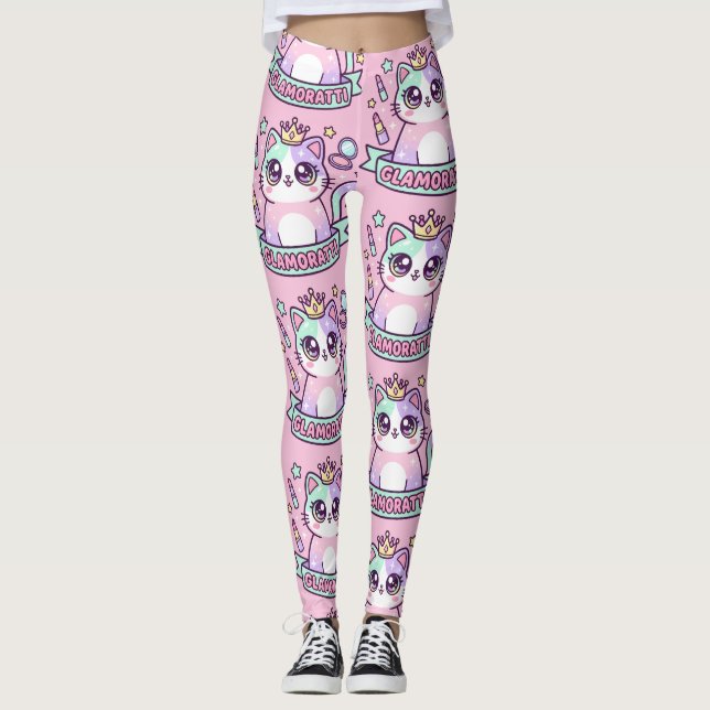 Glamoratti Katt Leggings (Framsida)