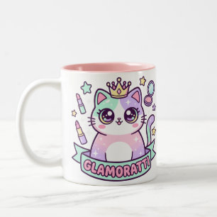 Glamoratti Katt Två-Tonad Mugg