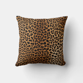 Glamoratti Leopard Print Throw Pillow Kudde