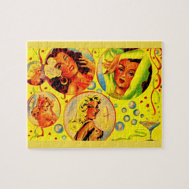 Glamorflickor på 1940-talet pussel (Horisontell)