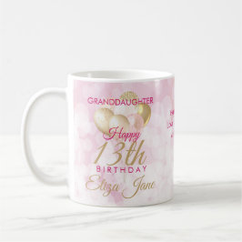Glamoristisk mordotter 13:e födelsedagsballongen kaffemugg