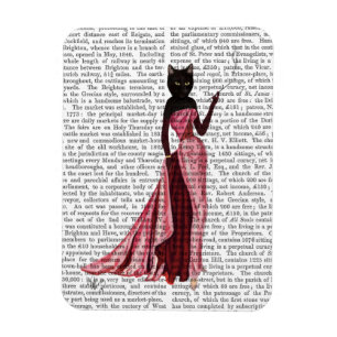 Glamorkatt i Rosa 2 Magnet