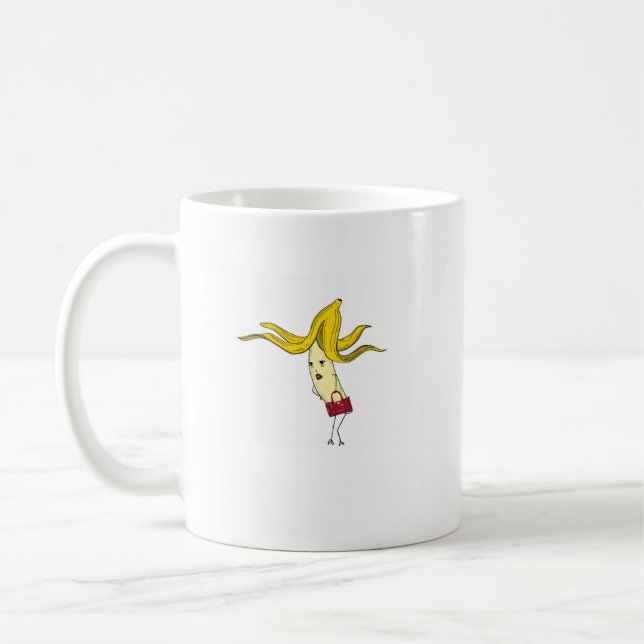 Glamorös banan, banantema  kaffemugg (Vänster)