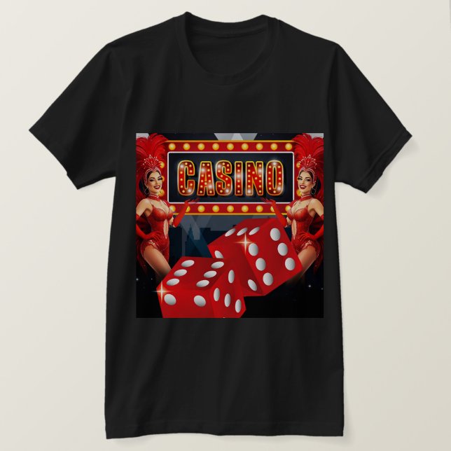 Glamorös Casino Night T-Shirt ("Roll the dice and light up the night")