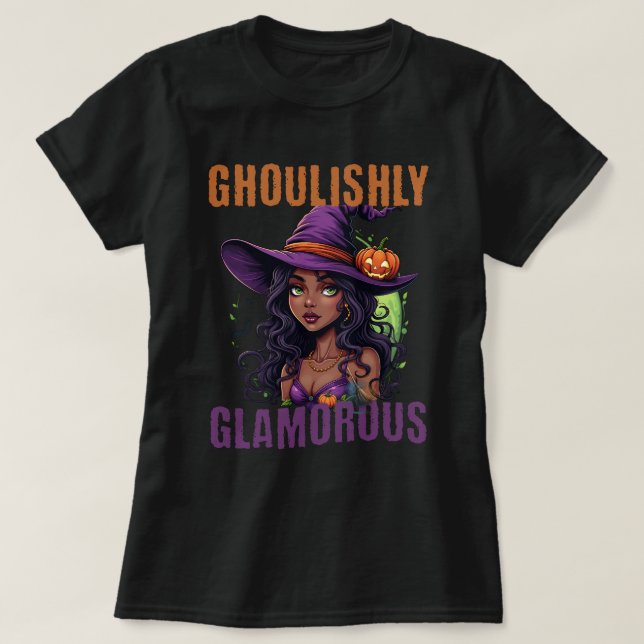 Glamorös! Halloween T Shirt (Design framsida)