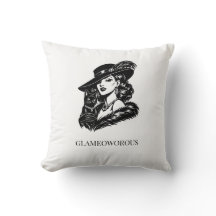 Glamorös kvinna med katt modeillustration