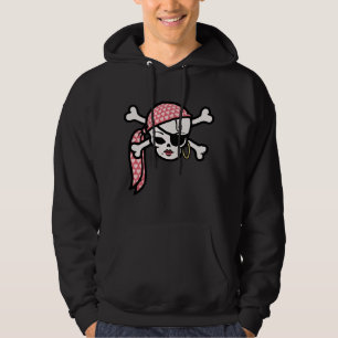 Glamorös pirat sweatshirt med luva