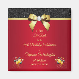 Glamorös romsk epensionsdag Spara datum Magnet